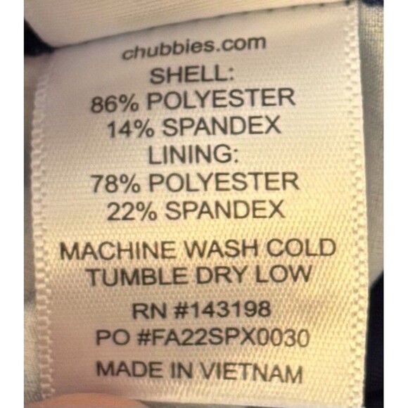 CHUBBIES The Tidal Waves 7" Athlounger Sport Shorts Men's Small Tie Dye Lined - Picture 10 of 13